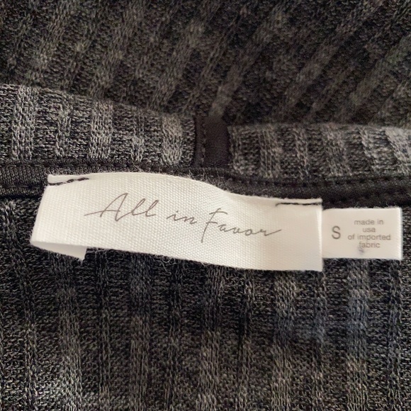 All In Favor Charcoal Gray Hoodie Sweater Large - Picture 5 of 9